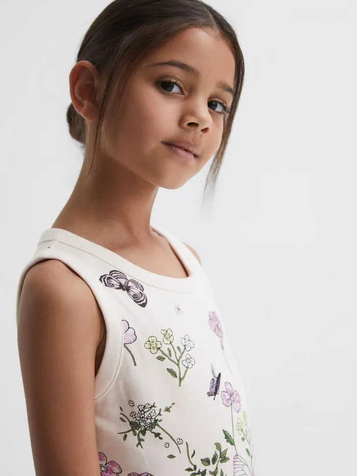 Reiss Dresses and Jumpsuits Raina Floral Drawstring Waist Dress Pink Print 8211 Children