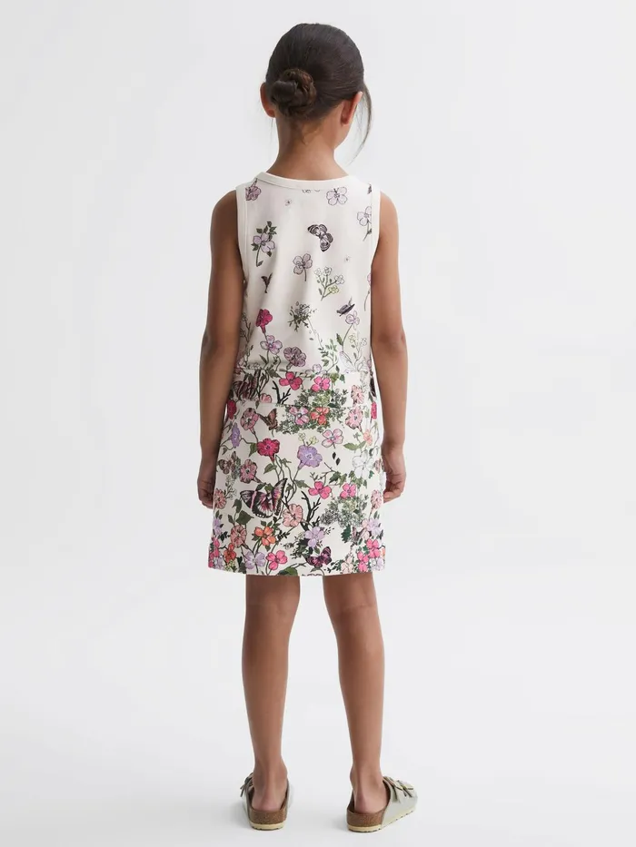 Reiss Dresses and Jumpsuits Raina Floral Drawstring Waist Dress Pink Print 8211 Children