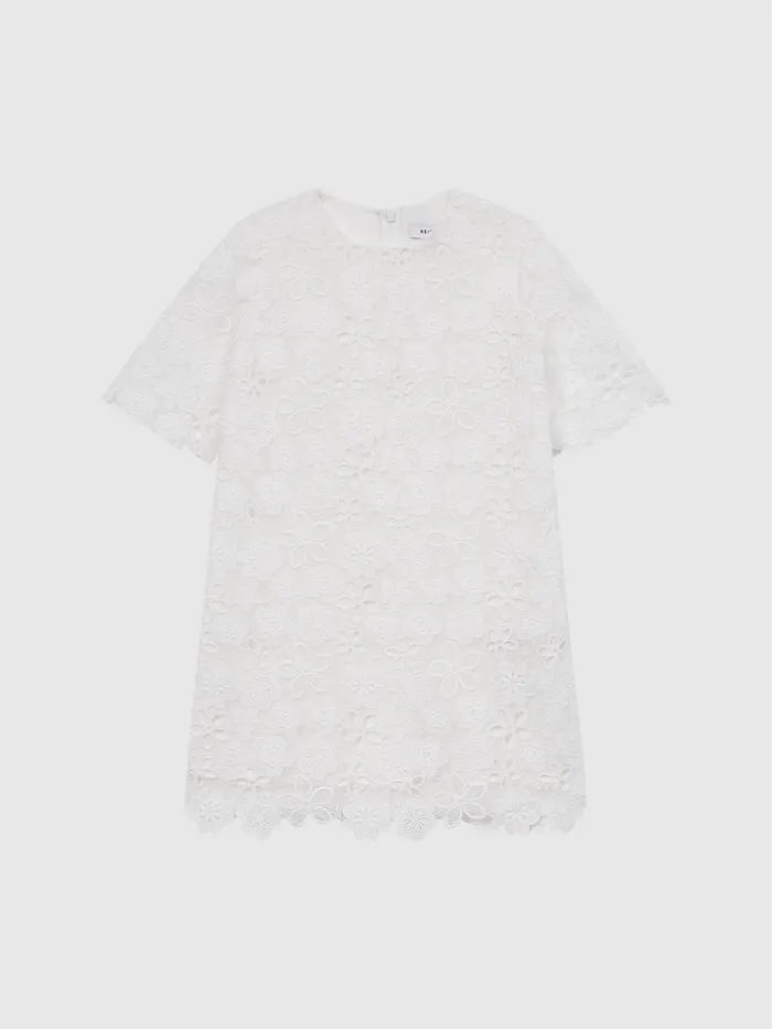 Reiss Dresses and Jumpsuits Susie Lace TShirt Dress Ivory 8211 Children