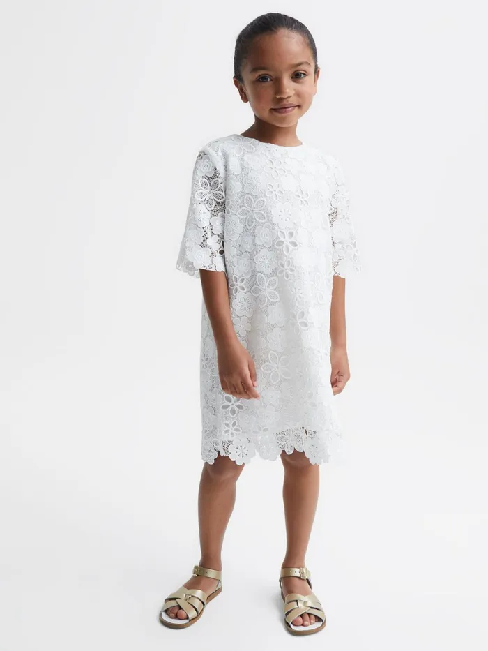 Reiss Dresses and Jumpsuits Susie Lace TShirt Dress Ivory 8211 Children