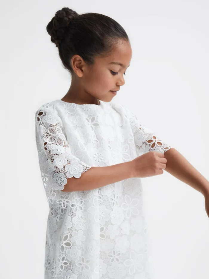 Reiss Dresses and Jumpsuits Susie Lace TShirt Dress Ivory 8211 Children