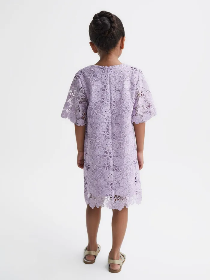 Reiss Dresses and Jumpsuits Susie Lace TShirt Dress Lilac 8211 Children