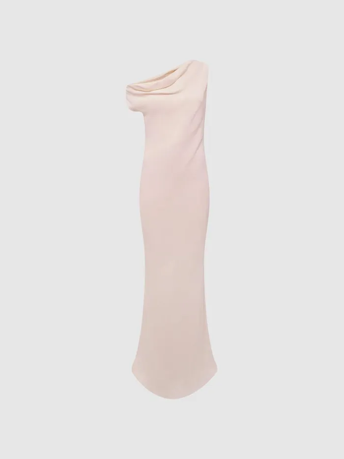 Reiss Dresses Loretta OffTheShoulder Maxi Dress Nude 8211 Women