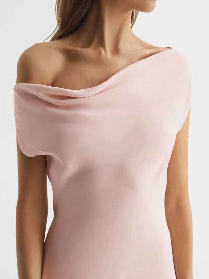 Reiss Dresses Loretta OffTheShoulder Maxi Dress Nude 8211 Women