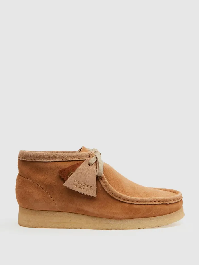 Reiss Heels Clarks Originals Suede Wallabee Boots Tan 8211 Women