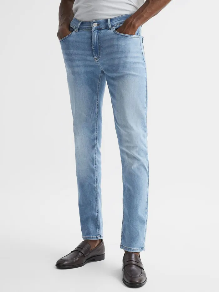 Reiss Jeans Aniston Slim Fit Jeans Light Wash 8211 Men
