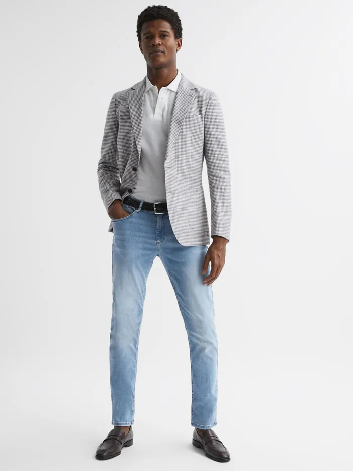 Reiss Jeans Aniston Slim Fit Jeans Light Wash 8211 Men