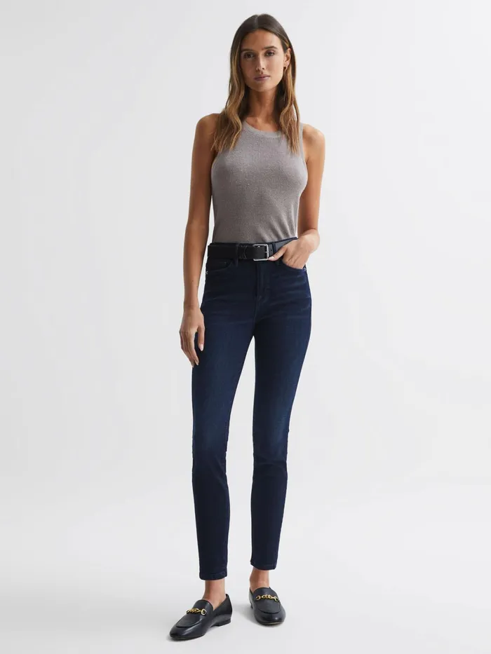 Reiss Jeans Good American Good American Sculpting Skinny Jeans Mid Blue 8211 Women