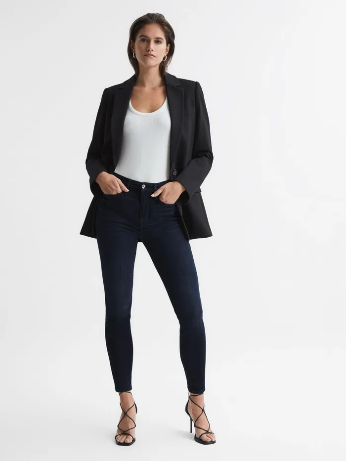 Reiss Jeans Good American Good American Sculpting Skinny Jeans Mid Blue 8211 Women