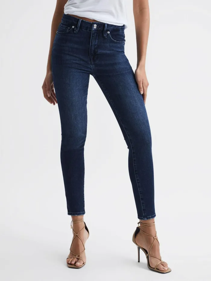 Reiss Jeans Good American High Waist Skinny Jeans Indigo 8211 Women