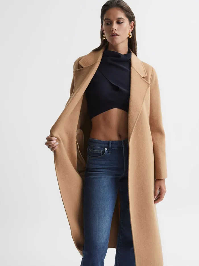 Reiss Jeans Good American Mini Good Legs Crop Bootleg Jeans Dark Blue 8211 Women
