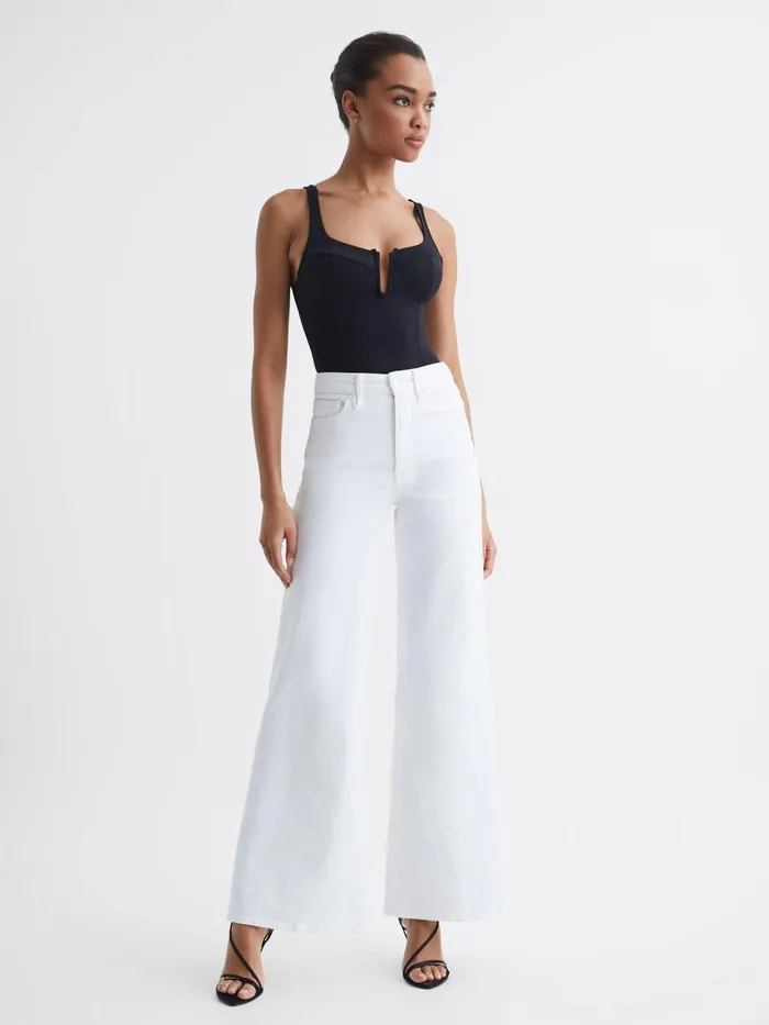 Reiss Jeans Good American Palazzo Jeans White 8211 Women
