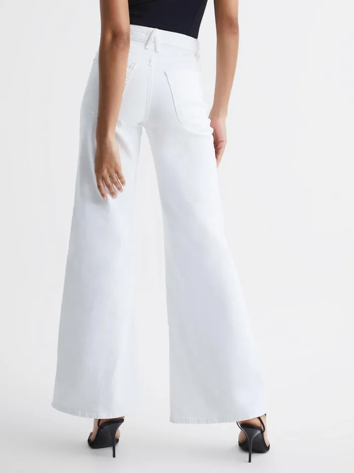 Reiss Jeans Good American Palazzo Jeans White 8211 Women
