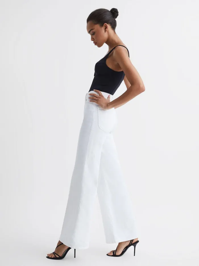 Reiss Jeans Good American Palazzo Jeans White 8211 Women