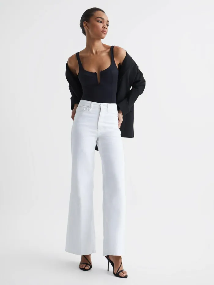 Reiss Jeans Good American Palazzo Jeans White 8211 Women