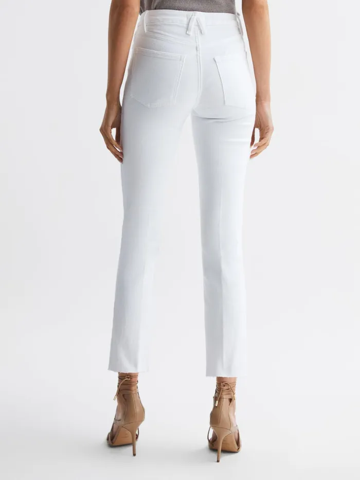 Reiss Jeans Good American Straight Leg Skinny Jeans White 8211 Women