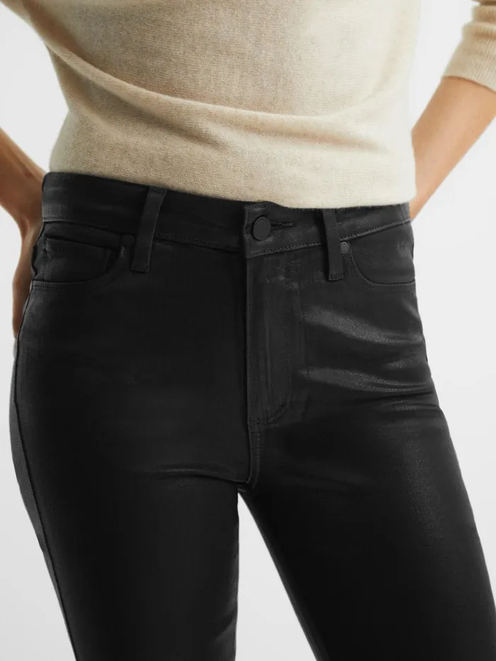 Reiss Jeans Hoxton PAIGE Coated Skinny Jeans Black 8211 Women