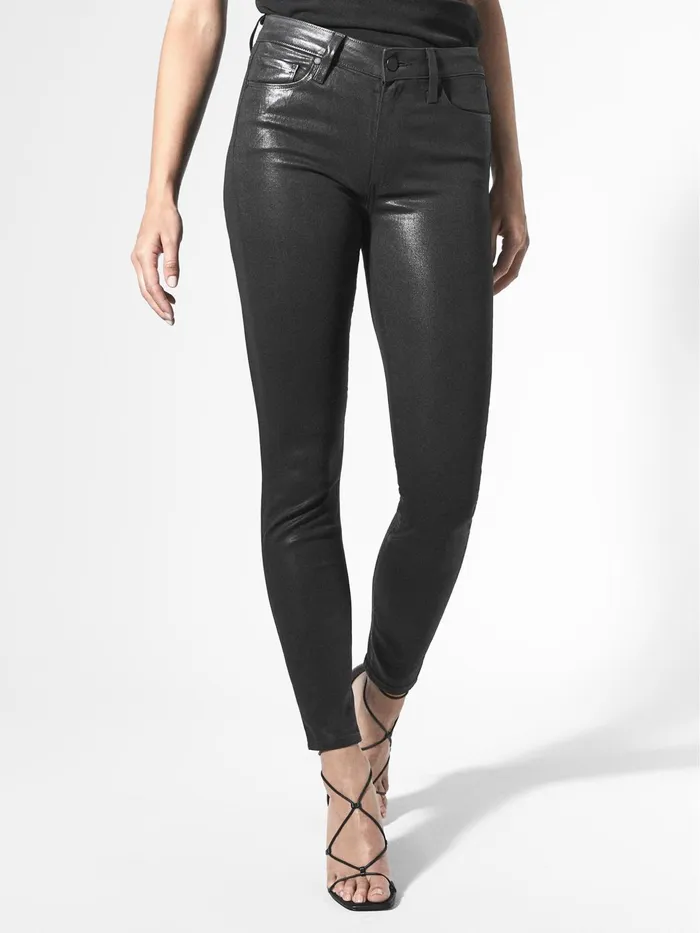 Reiss Jeans Hoxton Paige High Coated Skinny Jeans Black 8211 Women