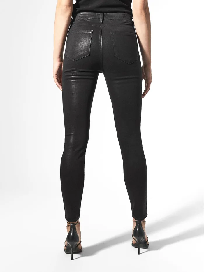 Reiss Jeans Hoxton Paige High Coated Skinny Jeans Black 8211 Women