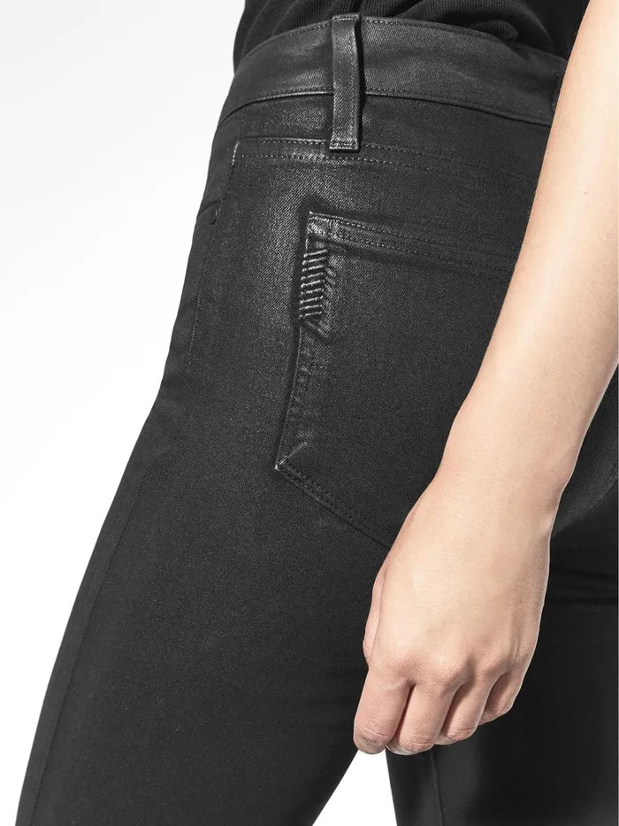 Reiss Jeans Hoxton Paige High Coated Skinny Jeans Black 8211 Women