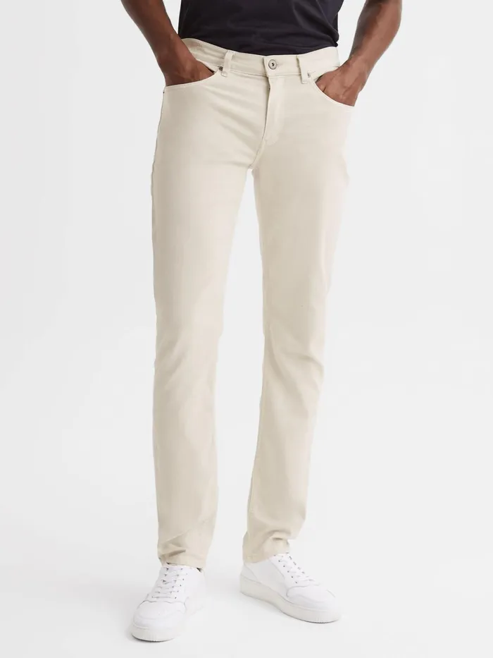 Reiss Jeans Lennox Paige High Stretch Jeans Vintage Biscotti 8211 Men
