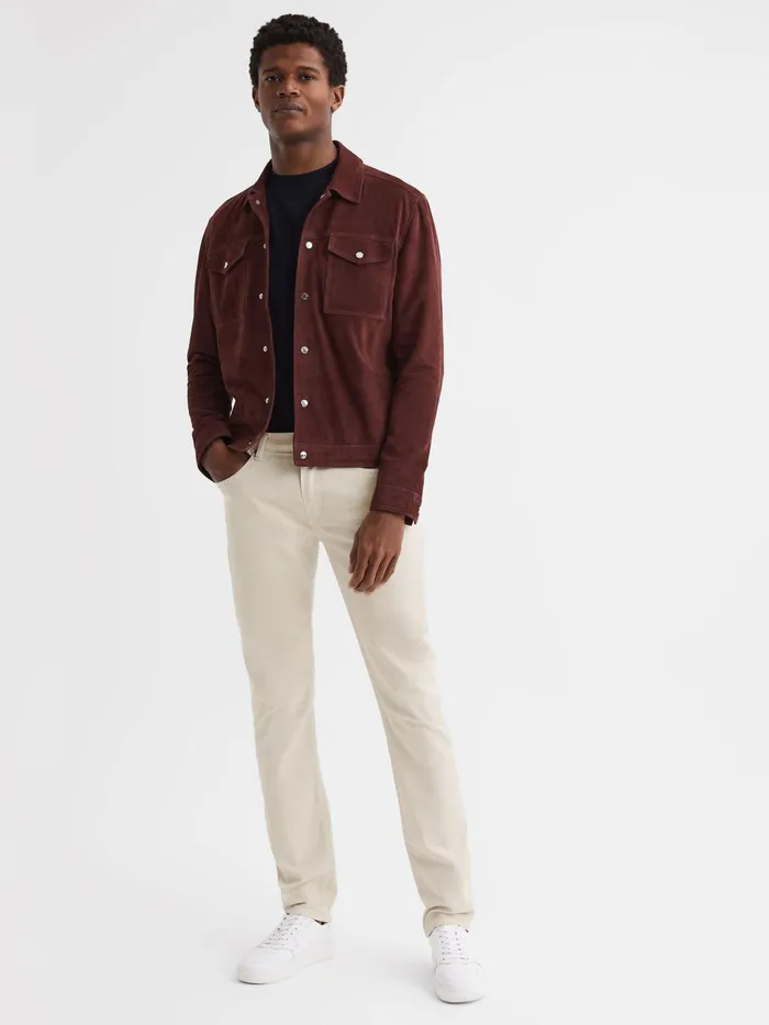 Reiss Jeans Lennox Paige High Stretch Jeans Vintage Biscotti 8211 Men