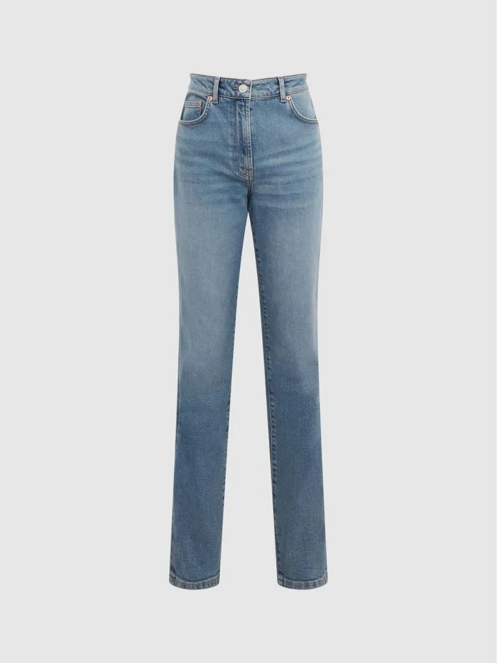 Reiss Jeans Phillipa Straight Leg Boyfriend Jeans Light Blue 8211 Women