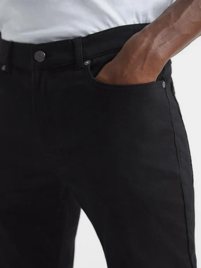 Reiss Jeans Rufus Tapered Slim Fit Jersey Stretch Jeans Black 8211 Men