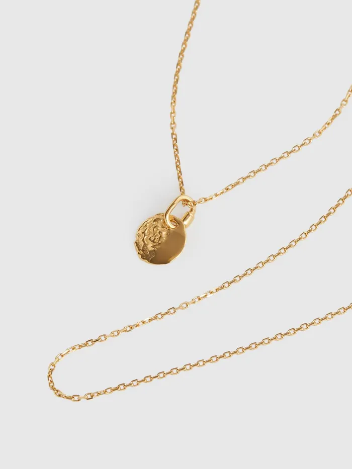 Reiss Jewellery Aspen Maria Black Necklace Gold 8211 Women