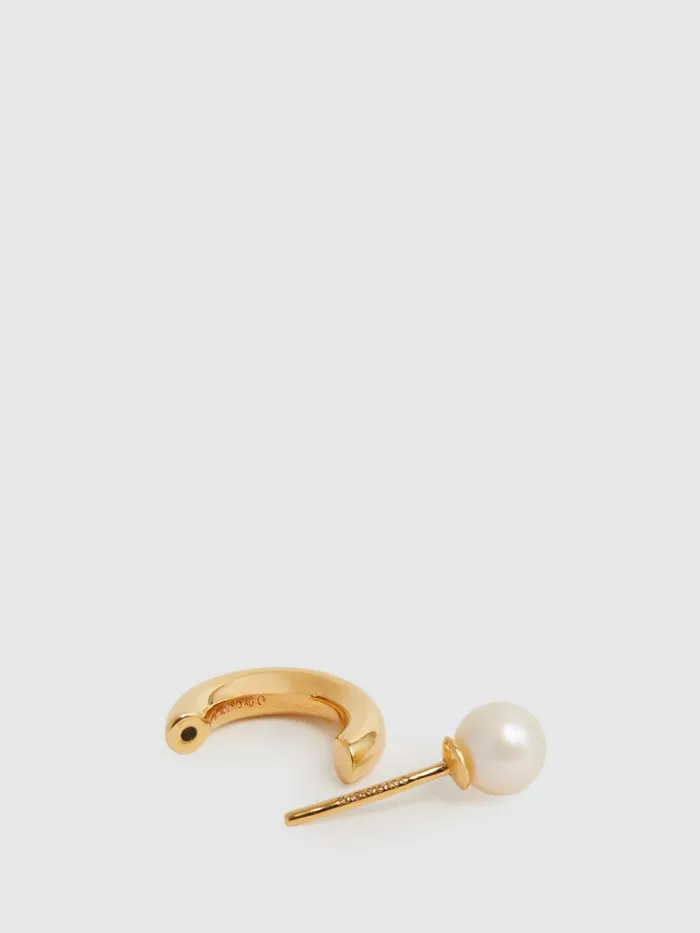 Reiss Jewellery Frida Maria Black Pearl Earring Gold 8211 Women