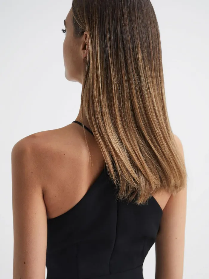 Reiss Jumpsuits Ema Halston Halter Neck Wide Leg Jumpsuit Black 8211 Women