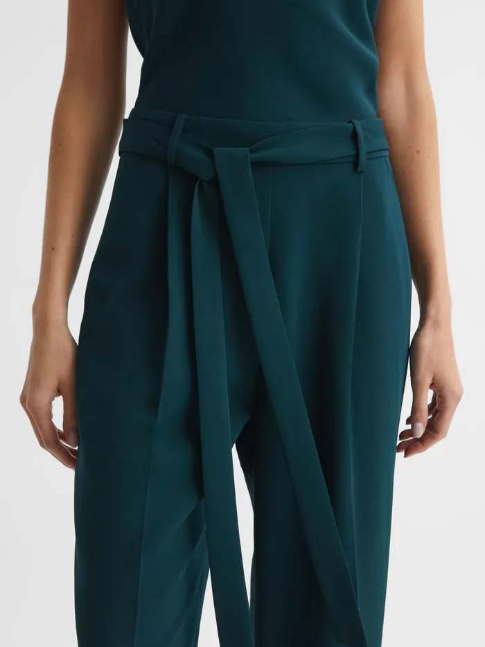 Reiss Jumpsuits Maple OffTheShoulder Jumpsuit Teal 8211 Women