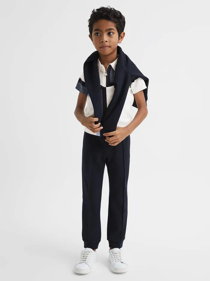 Reiss Knitwear Chapel Polo Shirt Navy 8211 Children