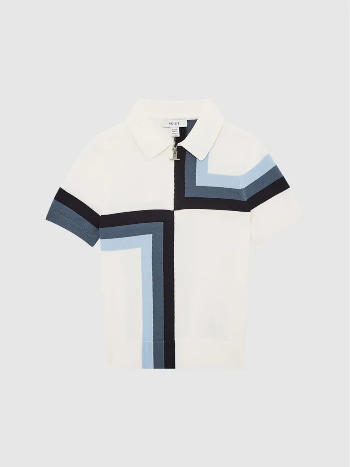Reiss Knitwear Chapel Polo Shirt Navy 8211 Children