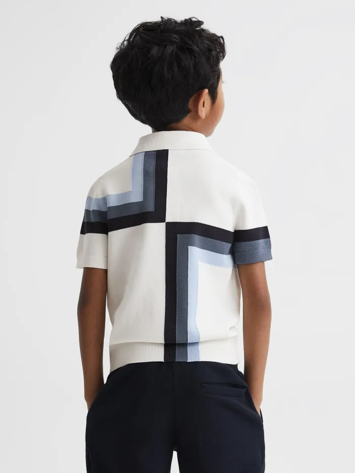 Reiss Knitwear Chapel Polo Shirt Navy 8211 Children