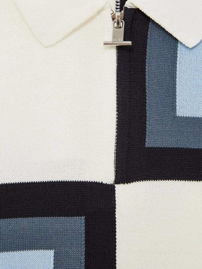 Reiss Knitwear Chapel Polo Shirt Navy 8211 Children