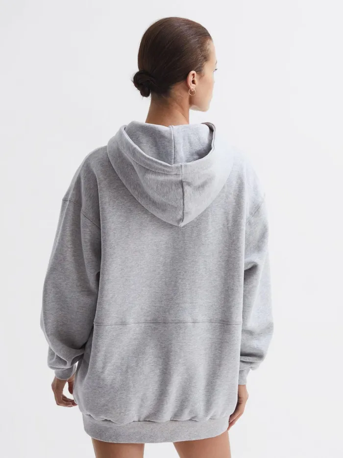 Reiss Knitwear Dana The Upside Comfort Fit Hoodie Grey 8211 Women