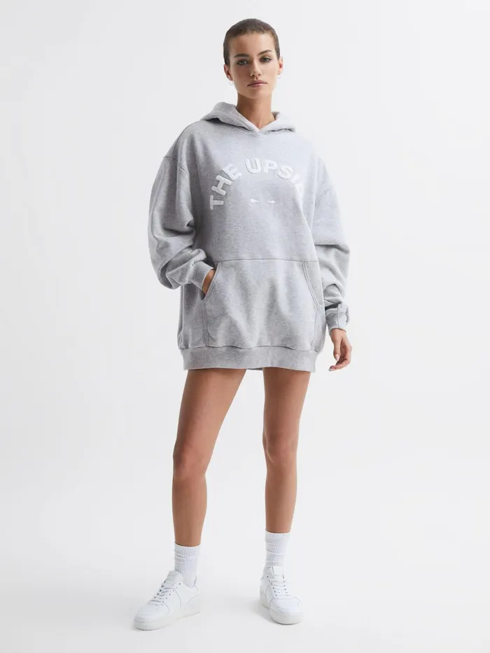 Reiss Knitwear Dana The Upside Comfort Fit Hoodie Grey 8211 Women