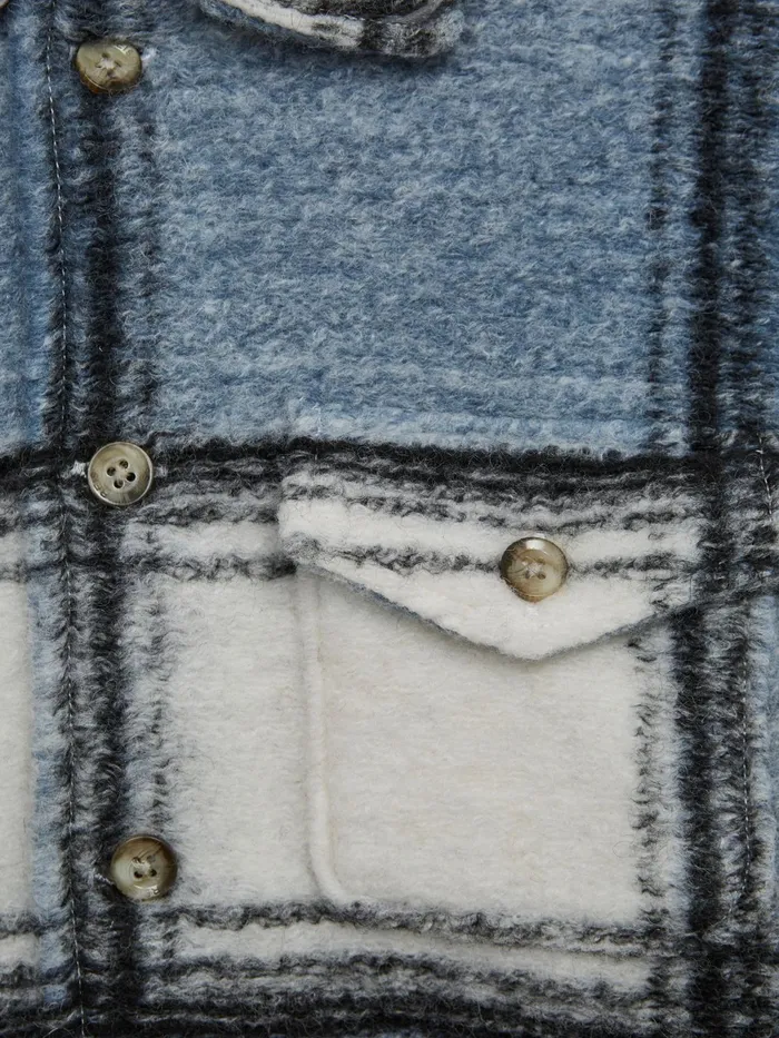 Reiss Overshirts Belair Checked Overshirt Blue 8211 Children
