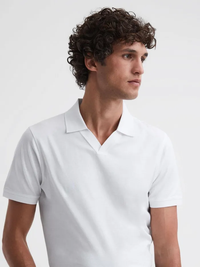 Reiss Polo Shirts Leeds Slim Fit Mercerised Cotton TShirt Blue Night 8211 Men Reiss Polo Shirts Leeds Slim Fit Mercerised Cotton TShirt Blue Night 8211 Men