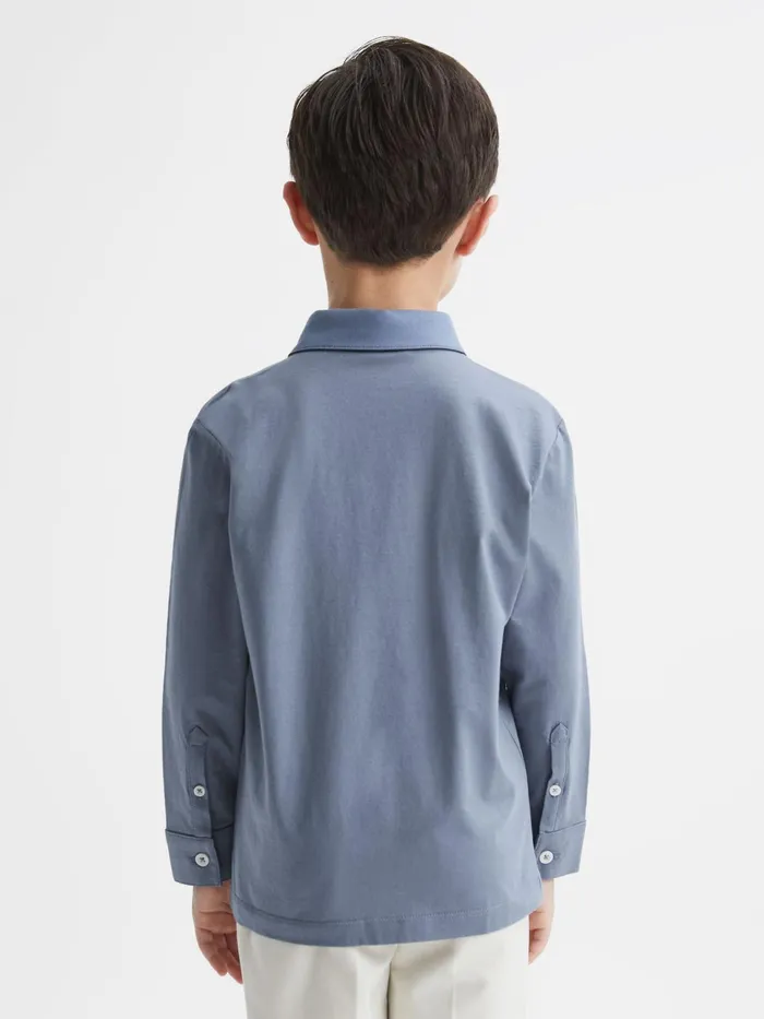 Reiss Shirts Hendon Cotton Shirt Airforce Blue 8211 Children