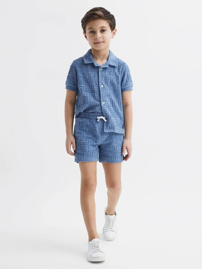 Reiss Shorts Miami Terry Towelling Shorts Airforce Blue 8211 Children