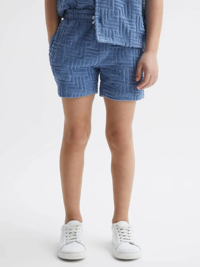 Reiss Shorts Miami Terry Towelling Shorts Airforce Blue 8211 Children