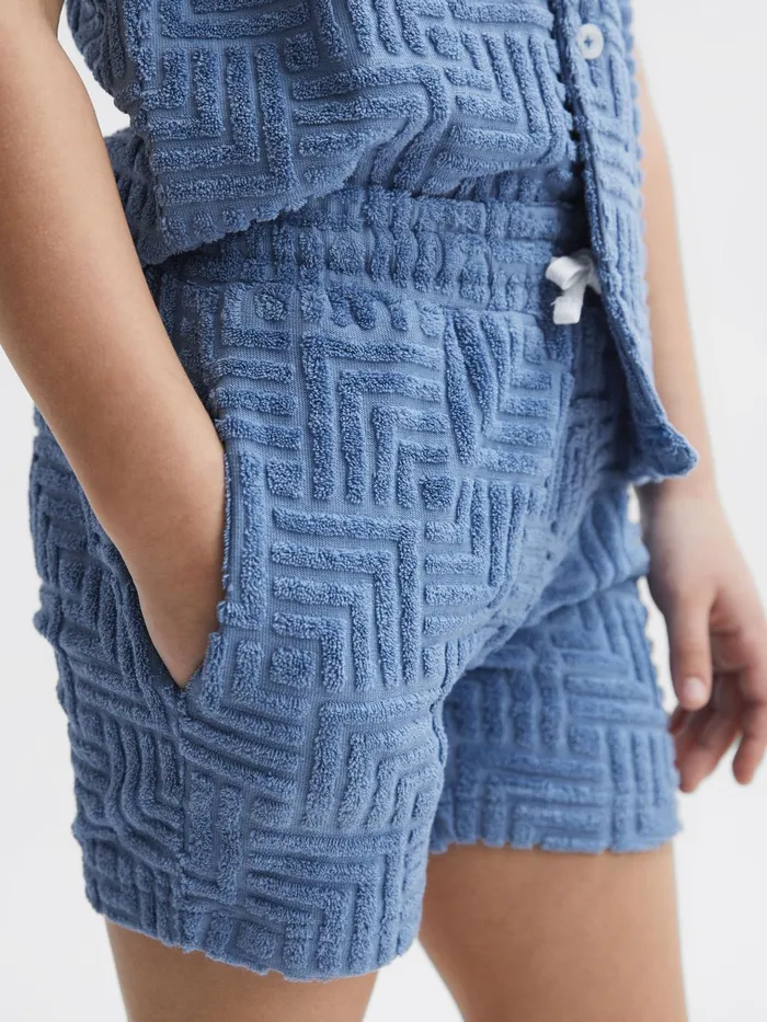 Reiss Shorts Miami Terry Towelling Shorts Airforce Blue 8211 Children