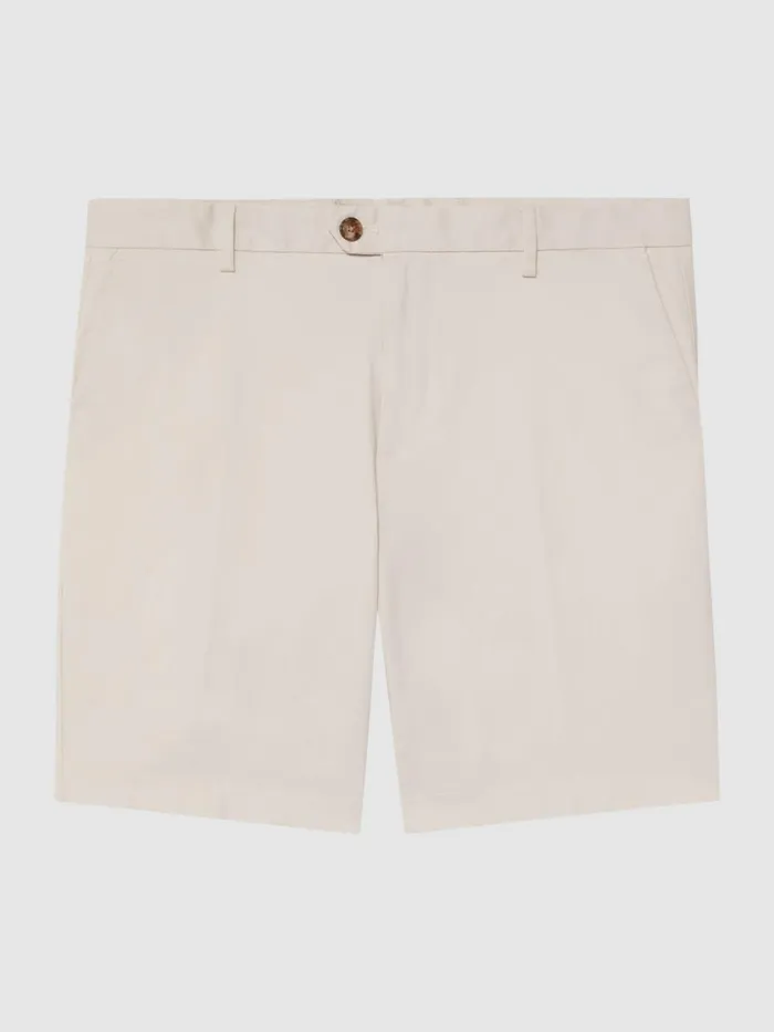 Reiss Shorts Wicket Modern Fit Chino Shorts Chalk 8211 Men