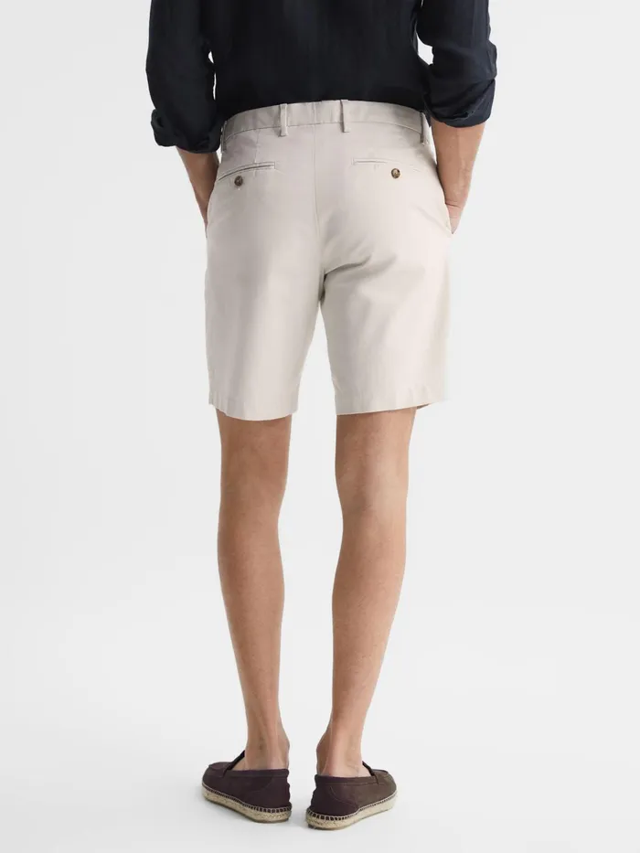 Reiss Shorts Wicket Modern Fit Chino Shorts Chalk 8211 Men