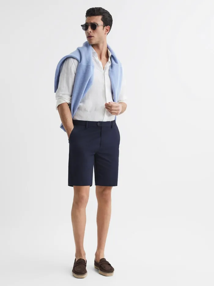 Reiss Shorts Wicket Modern Fit Chino Shorts Navy 8211 Men