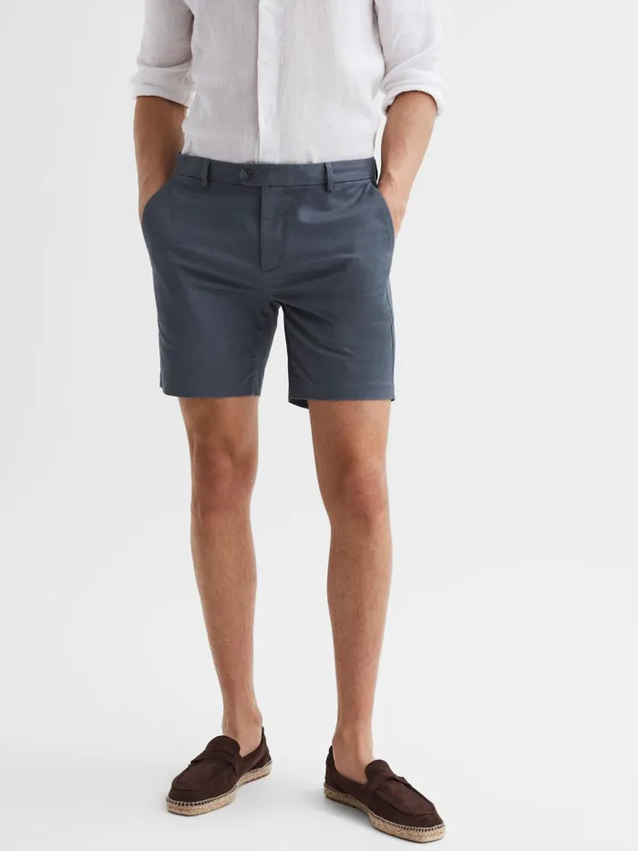 Reiss Shorts Wicket S Short Length Casual Chino Shorts Airforce Blue 8211 Men Reiss Shorts Wicket S Short Length Casual Chino Shorts Airforce Blue 8211 Men