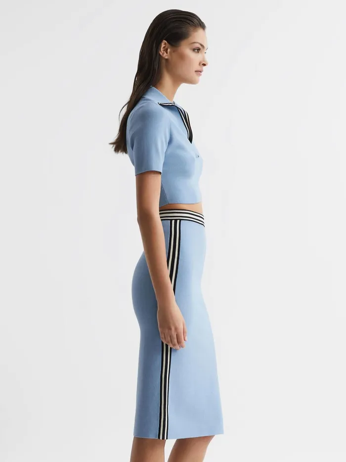 Reiss Skirts Brooke High Rise Pencil Skirt CoOrd Blue 8211 Women