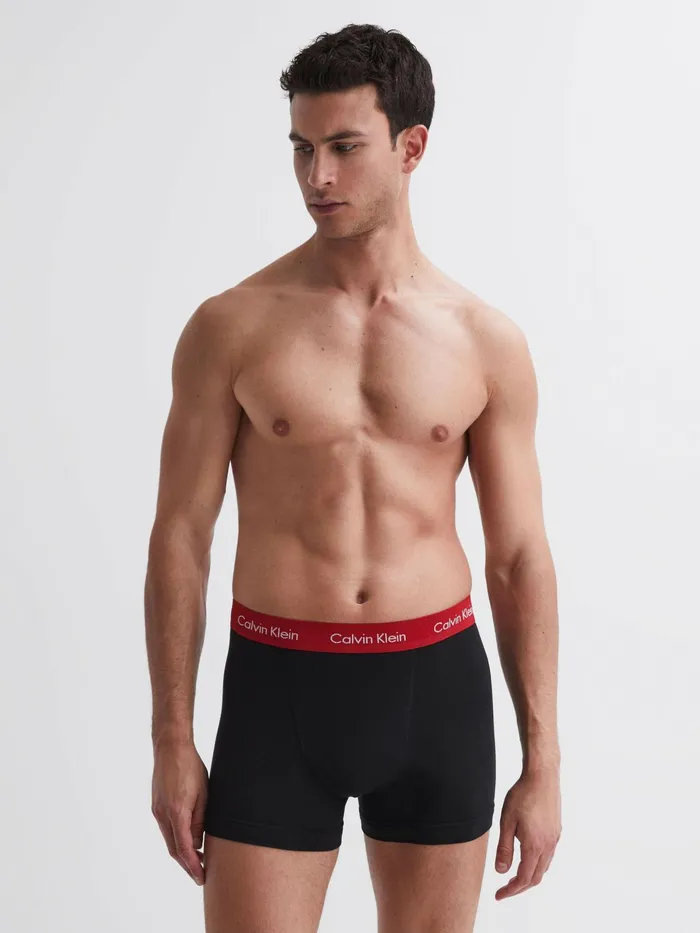 Reiss Socks and Underwear Calvin Klein Underwear 3 Pack Trunks Black Multi 8211 Men
